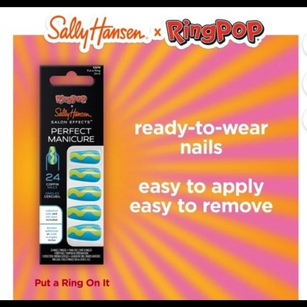 Sally Hansen x Kiss Pop Perfect Manicure Coffin Nails - Picture 4 of 6